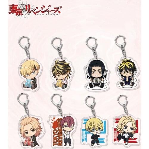 Anime Tokyo Revengers Keychain Manjirou Sano Action Figure Pendant Toy Decoration Anime Lovers Christmas Gift