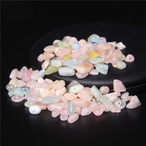 Natural Stone Beads Morganites Irregular Gem Chip Healing Stone Chips Loose Bead For Jewelry Making DIY Bracelet Necklace Earing