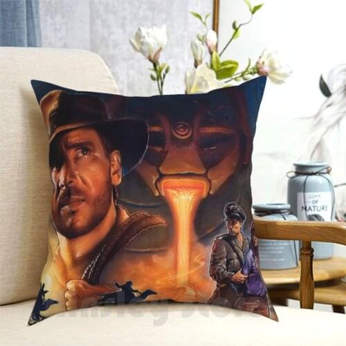 The Fate Of Atlantis Pillow Case Printed Home Soft Throw Pillow Video Games Pixelart Pixel Art Sprite Sprites Retro