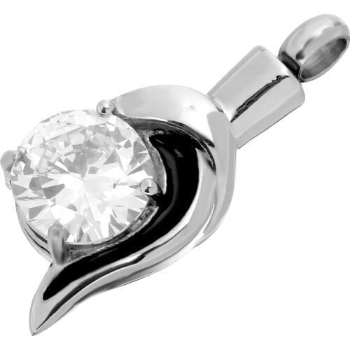 Phenovo Rhinestone Dolphin Design Memorial Pet Ash Cremation Urn Keepsake Pendant for DIY Necklace Fashion Jewelry Accessories