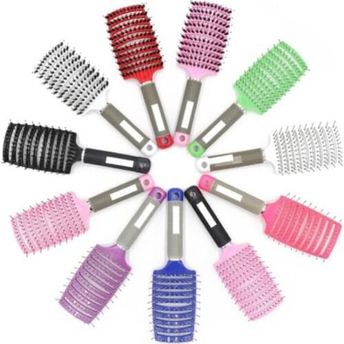 Hot Comb Plastic Massage Anti Static Hair Brush Practical Care SPA Head Massager Salon Hairdressing Styling Tool