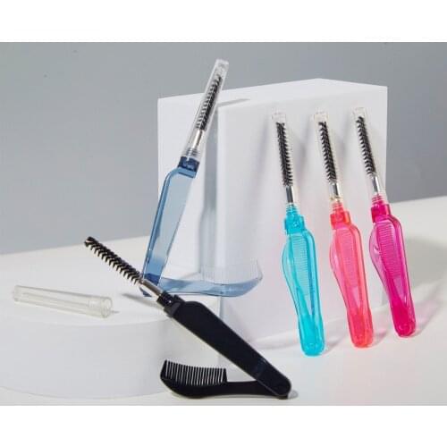 Multifunctional Eyelash Brush Stainless Steel Comb Eyelash Brush Eye Makeup Cosmetic Tool Mascara Brush