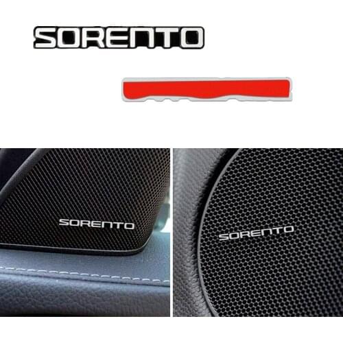 10pcs 3D Aluminum Badge Emblem Sticker For Kia SORENTO 2017 2018 Accessories Car Styling