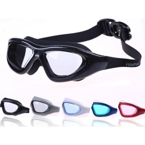 Adult Swimming Goggles Ultra-clear Anti-Fog Swimming Goggles Oversized Silicone Mens And Womens Plain Mirror Swimming Glasses