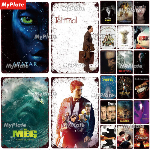 Movie Poster Metal Sign Vintage Plaque Tin Sign Plate Wall Decor For Bar Club Man Cave Art Painting Film Custom