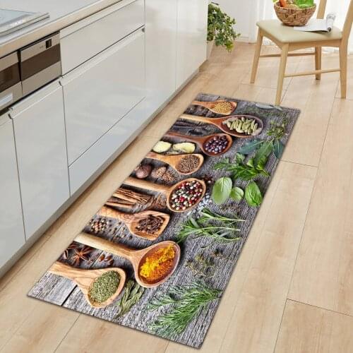 Nordic Kitchen Mat Home Entrance Doormat Bedroom Living Room Decoration Long Rug Hallway Bathroom Balcony Floor Anti-Slip Carpet