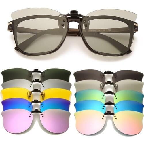 Polarized Sunglasses Men Clip On Sunglasses Eyewear Accessories Photochromic Driving Goggles Women Cat Eye Glasses UV