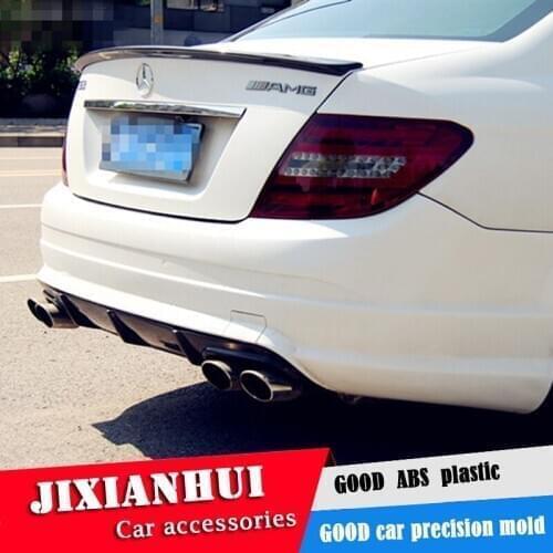 For Benz W204 Spoiler Carbon Fiber 2008-2014 C-CLASS Car Rear Wing Spoiler For Benz W204 C180 C200 C260 C280 C300 C74 Spoiler