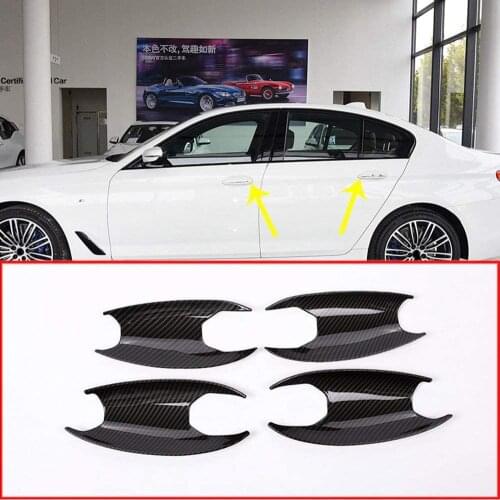 Door Cup Protector For BMW 5 Series G30 2017 2018, Exterior Handle Paint Scratch Guards Protective Film