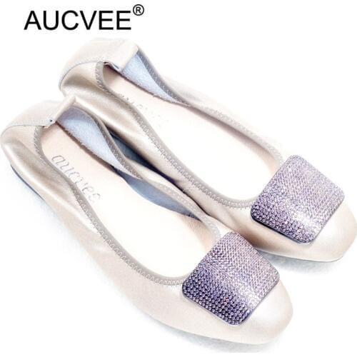 Women Spring Ballet Flats Genuine Leather Ballerina Luxury Shoes Women Designers Causal Slip-on Silver Loafer Shoes For Women
