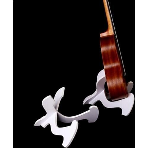 1 PCS Vertical Stand Guitar Wood Bracket Accessories Folding Stand Ukulele Ukulele White Shelf Guitar 19*25CM Holder Ukulel T5M4