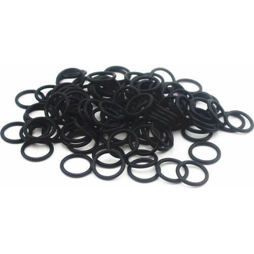 100Pcs Black "O" Type Sealing Rubber Ring Gaskets 10/11/12/13/14/15/16/17/18/19/20 *1.5 MM