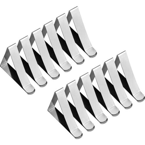 12 Pcs Stainless Steel Tablecloth Clip,Non-Slip Adjustable Table Cover Clamps Clip Table Cloth Holders for Party Picnic