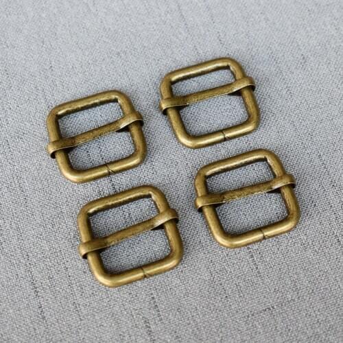 20 Pcs/Lot 20mm Bromze Metal Tri Glide Slide Adjusters For DIY Dog Collar Dog Leash Backpack Of Rectangle Loop Ring Accessories