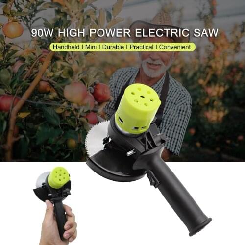 24V 90W High Power Electric Saw Household Mini Saw with 4-inch Circular Saw Blade Cutting Tool for Zingiber Garlic Onion Cutting