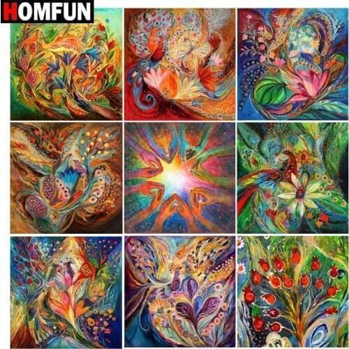 HOMFUN Full Drill Diamond Painting "Mandala flower" DIY Picture Of Rhinestone 5D Diamond Embroidery Cross Stitch Decor