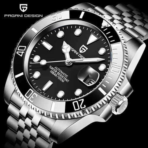 2021 New PAGANI DESIGN Luxury Brand 40mm Men Mechanical Wristwatch NH35 Automatic Watch Waterproof Business Watch Reloj Hombre