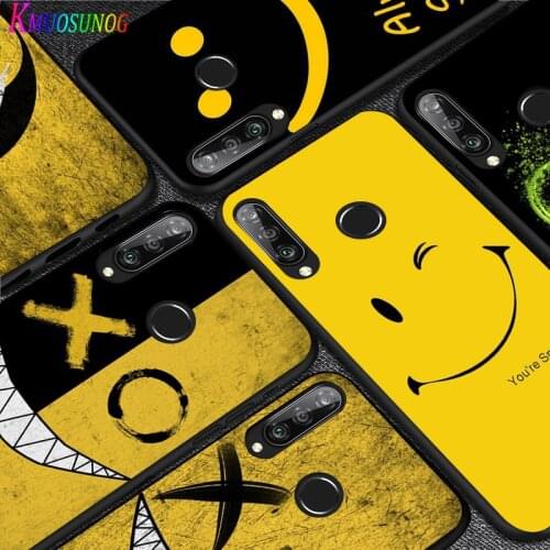 For Huawei P40 P30 P20 Pro Lite E Plus 5G Bright Black Phone Case Power Never Give Up For Huawei P10 P9 P8 Lite Cover