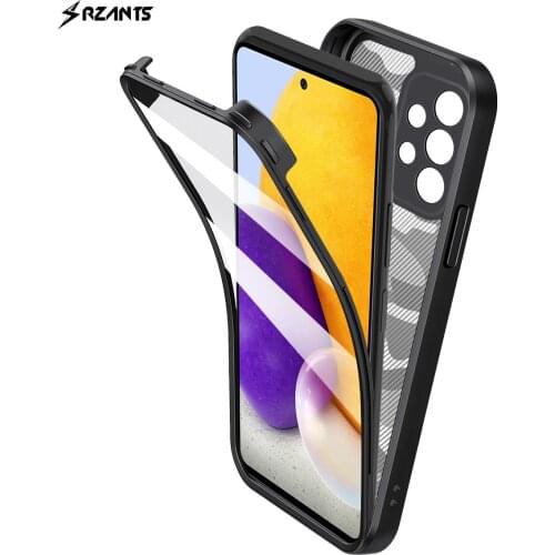 Rzants For Samsung Galaxy A52 A72 Case [360 Camouflage Bettle] Full Protection Cover Soft Clear Shockproof Casing