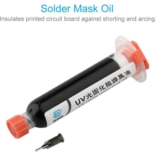 Black UV Curable Solder Mask 10CC For PCB BGA Circuit Board Protect Soldering Paste Flux Cream Welding Fluxes Oil