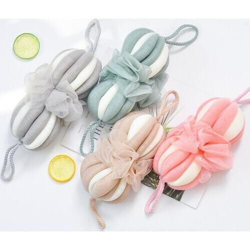 Flower ball bath bath bath lovely girl long non foaming net bath ball lantern back rubbing artifact