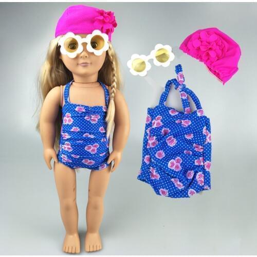18 Inch American Generation Girl Doll Clothes Bikini Suit 18" Girl Doll Coat Baby New Born Doll Jacket Children New Year Gift