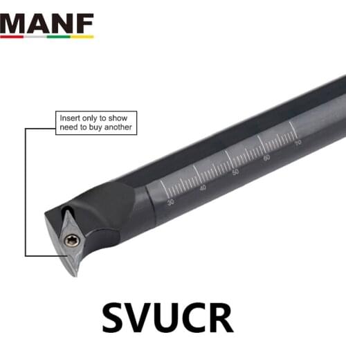 MANF Lathe Tools 20mm 25 S20R-SVUCR16 CNC Turning Tool For Lathe Cutter Bar VC Inserts Screw Type Interning Turning Tool
