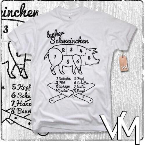 2019 Fashion LECKER SCHWEINCHEN T-SHIRT - Koch cook grill grillen BBQ Fun Bacon S M L XL XXL Tee shirt