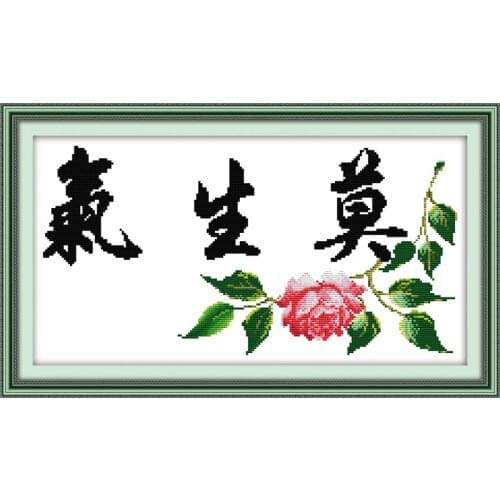 Don't be angry cross stitch kit print canvas stitching embroidery DIY handmade needlework