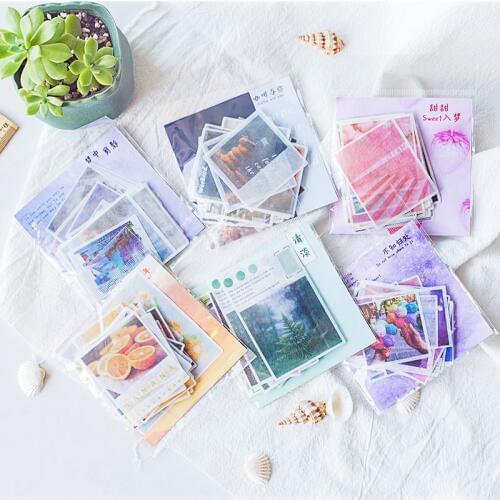 40pcs/pack Stickers Scrapbooking vintage natural Diary Planner Decorative Mobile Stickers Scrapbooking DIY Craft Stickers
