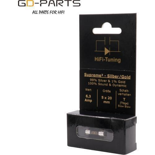 Germany HiFi Tuning 5x20mm 6.3x32mm Fuse 0.25A 0.5A 0.63A 1A 2A 3.15A 4A 5A 6.3A 8A 10A Hifi Audio DIY AMP CD DAC DVD Turntable