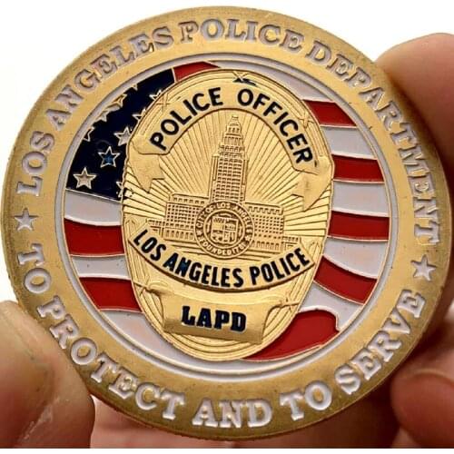 United States Los Angeles Police Commemorative Coin LAPD Saint Michael Collectible Coin Gift Lucky Coin