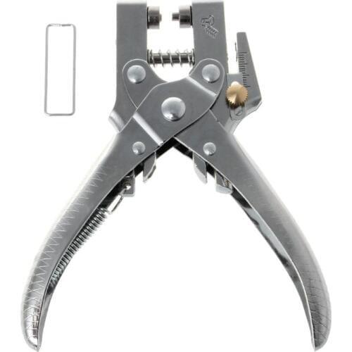 Practical Belt Rivet Hole Punch Plier With 100pcs Eyelet Hollow Press Grommets Craft Tool For Leather Strap