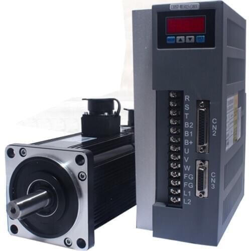 3.7KW CNC AC Servo Motor And Driver Kit 180ST-M35010 35Nm 1000rpm 180*180mm 380VAC + AASD-70A 380V Driver With 3M Cable
