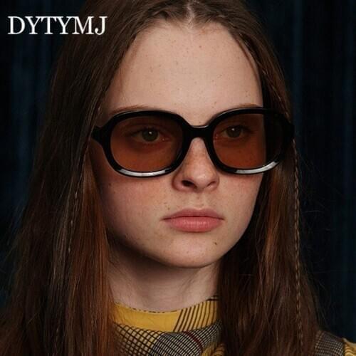 DYTYMJ Vintage Oval Sunglasses Women High Quality Sun Glasses for Women Colorful Jelly Shades for Women Lentes De Sol Mujer