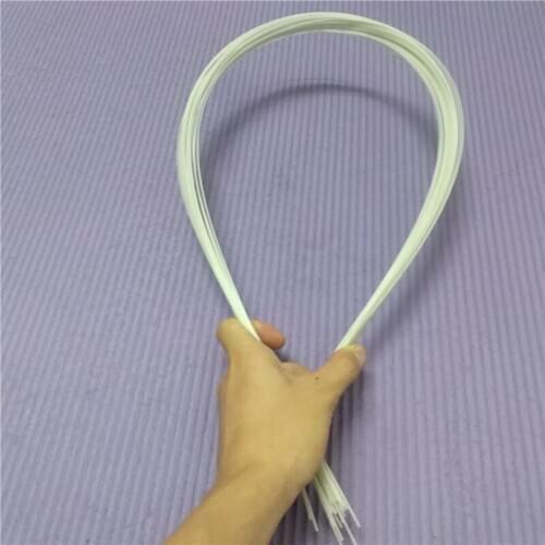 50pcs 2000mm White Glass Fiber Rod Diameter 1.5mm 2mm Fiberglass Elastic Insulation Rods for Multicoptor Making Model Materials