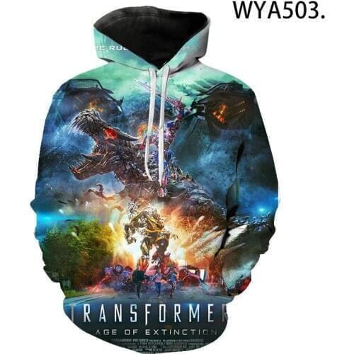 2020 New Transformers 3D Print Hoodies Men Women Children Sweatshirts Streetwear Robot Hoodie Boy Girl Kids Cool Pullover Hoody