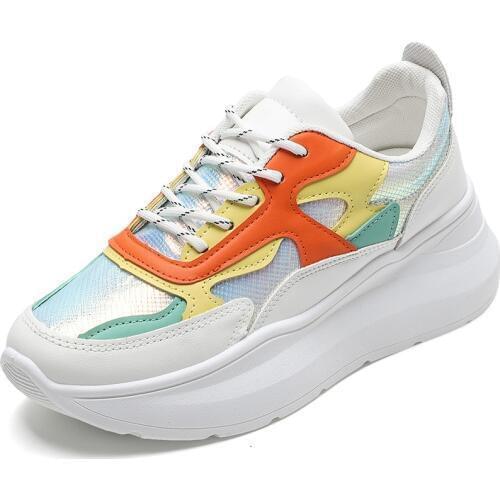 2019 Women Shoes Tenis New Chunky Sneakers For Women Vulcanize Shoes Casual Fashion Dad Platform Sneakers Basket Femme R3-43