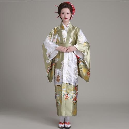 Female Kimono Dress Yukata Long Robe Japanese Traditional Kimono Female Cosplay Lovelive Costume Japan Folk Dance Outfit DQL1411