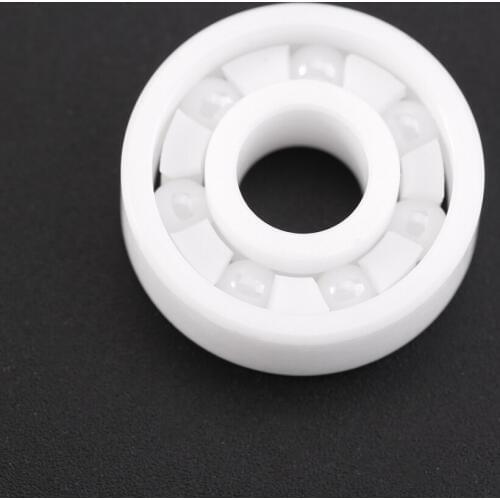 1pc White Color ZrO2 Ceramic Miniature 608 Ball Bearing for Fingertip Toy Spinner 8*22*7mm