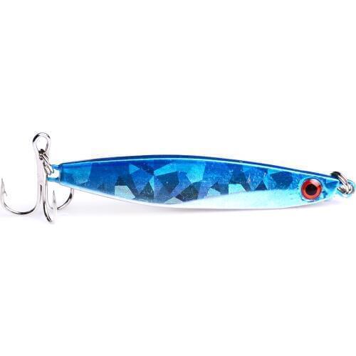 1pcs Metal Fishing Lures 7cm 21g Jigging Lead Fish Metal Lures Bait 7 Colors jigs lures for pike Fishing Tackle TB005