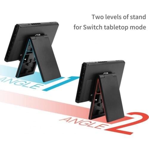 2 in 1 Switch Bracket Adjustable Magnetic Switch Stand with Game Card Case Holder for Nintendo Switch game console accessories