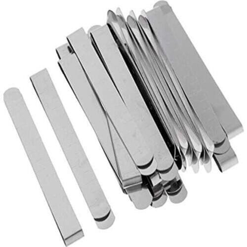 20 Pack Stainless Steel Hemming Clips Sewing Clips 3 Inches Measurement Rule, Crafting Wonder Clips Sewing and Stitching Silver