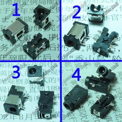 4 models set DC power Jack for Tablet PC charging socket connector 2.5*0.7MM DC Connector Socket Power Replacement