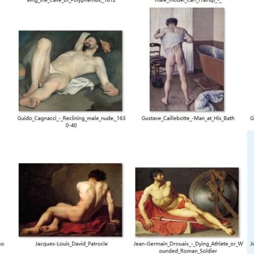 4pcs--Special offer # TOP COOL MAN CLUB BAR TOP ART painting --MALE MAN David warrior ART PRINT ART ON CANVAS -FREE SHIPPING