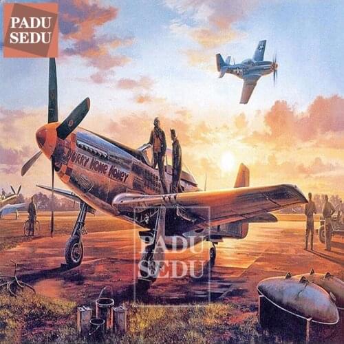 5D DIY Diamond Rhinestone Embroidery Vintage Aircraft Plane Diamond Painting Airplane Wall Decor Children Room Decoration Gifts