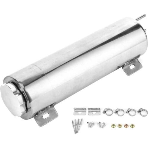 Auto blanket auto heater thermostat housing 32oz Overflow Tank Bottle Polished Stainless Steel Coolant Catch Can Fit