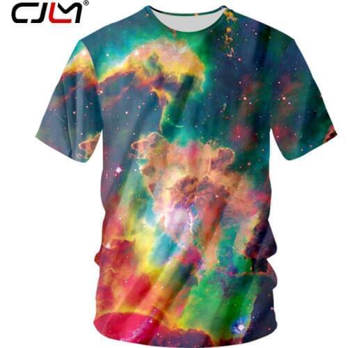CJLM Newest Hip Hop T-shirt Men Summer Tops Tee Shirt Homme 3d Space Galaxy Star Tshirt Hombre Brand Casual T Shirt Dropship