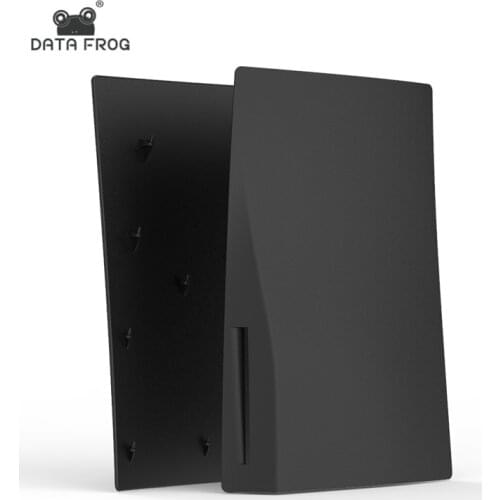 Data Frog Two-Sided Cover Shell Replacement Plate for Sony Playstation 5 Console Cover+Dustproof Accessories for PS5 Console