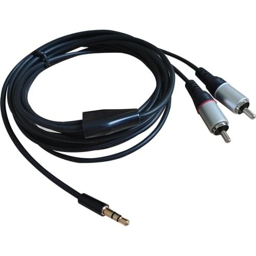 3.5mm to 2RCA male Cable 10 ft 3.5mm Male to 2 RCA Female Jack Stereo Audio Cable Y Adapter for Tablets MP3 HiFi Stereo System